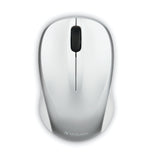 Verbatim Cordless Blue-LED Silent Computer Mouse, Ergonomic, 3 Buttons, 2.4 GHz, Silver