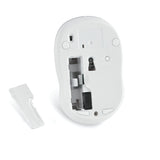 Verbatim Cordless Blue-LED Silent Computer Mouse, Ergonomic, 3 Buttons, 2.4 GHz, Silver