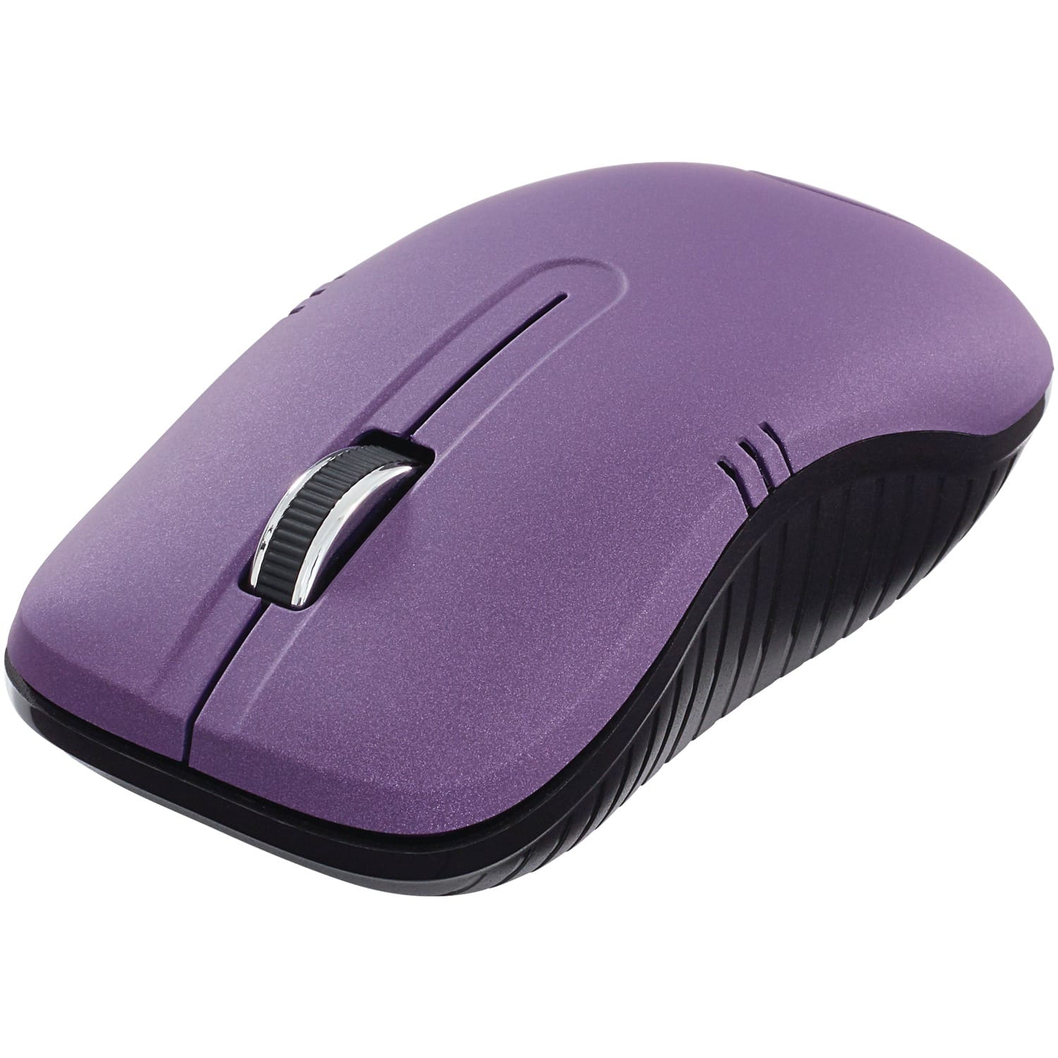 Verbatim Commuter Series Cordless Optical Computer Mouse, 3 Buttons, 2.4 GHz, Matte Purple