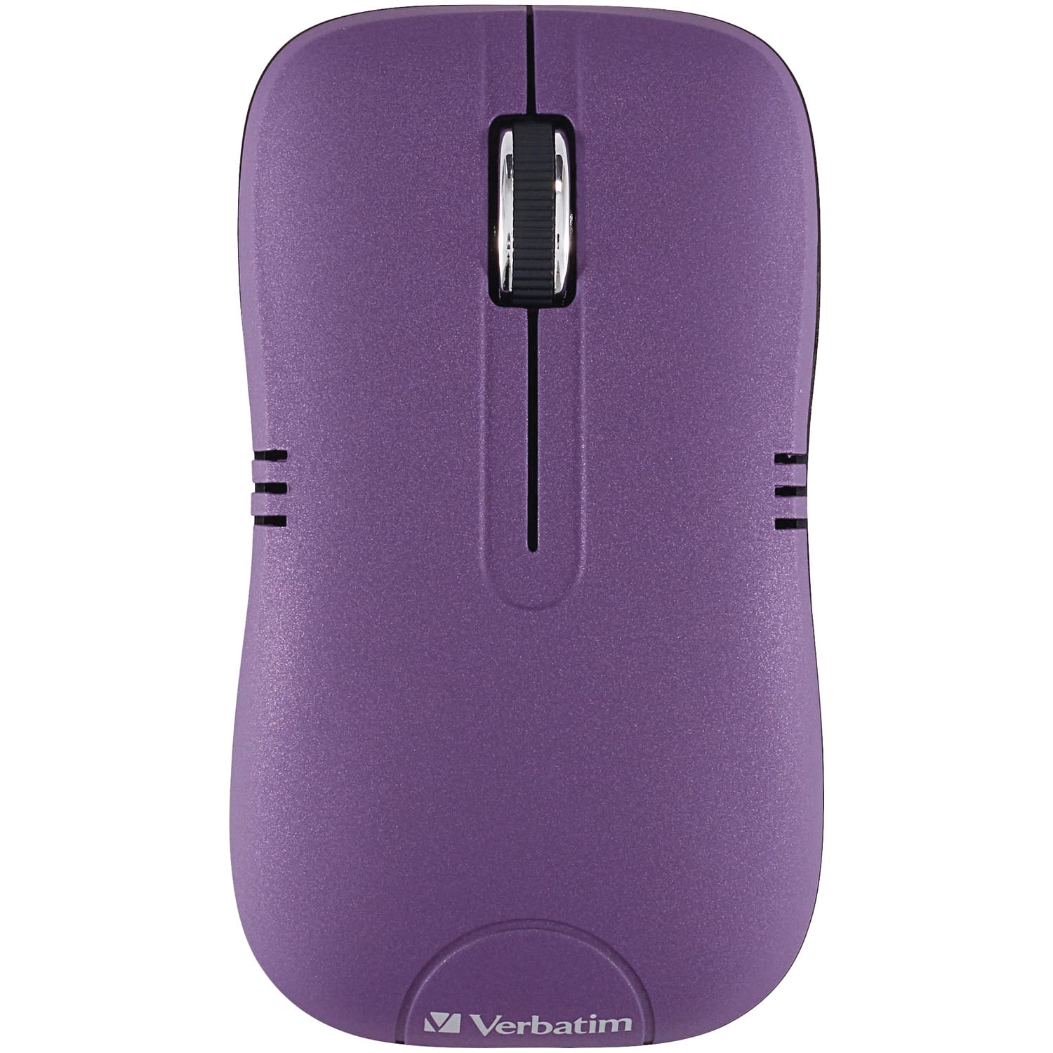 Verbatim Commuter Series Cordless Optical Computer Mouse, 3 Buttons, 2.4 GHz, Matte Purple
