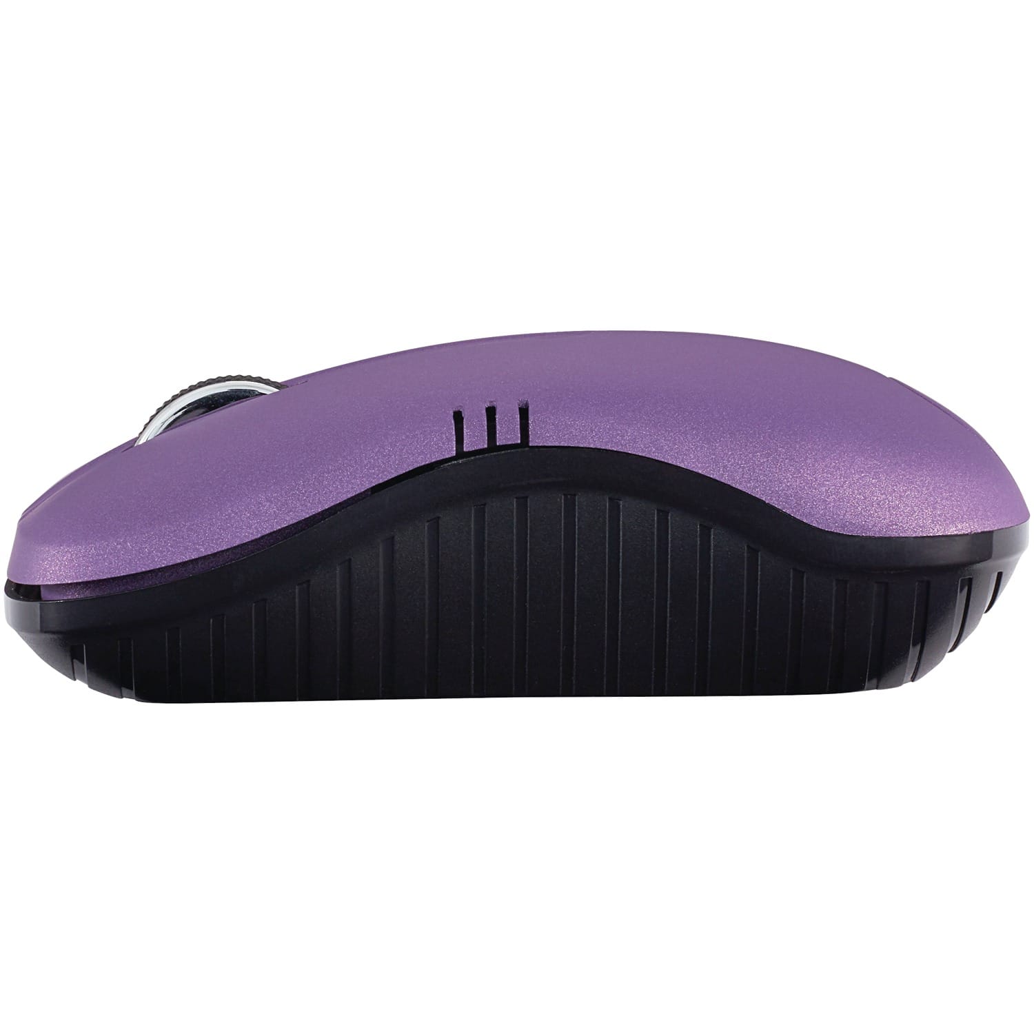 Verbatim Commuter Series Cordless Optical Computer Mouse, 3 Buttons, 2.4 GHz, Matte Purple