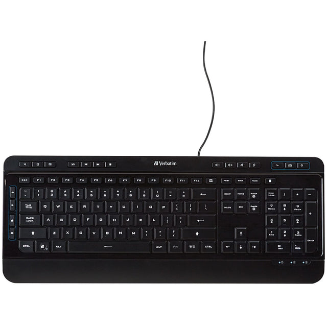 Verbatim Illuminated Wired Keyboard