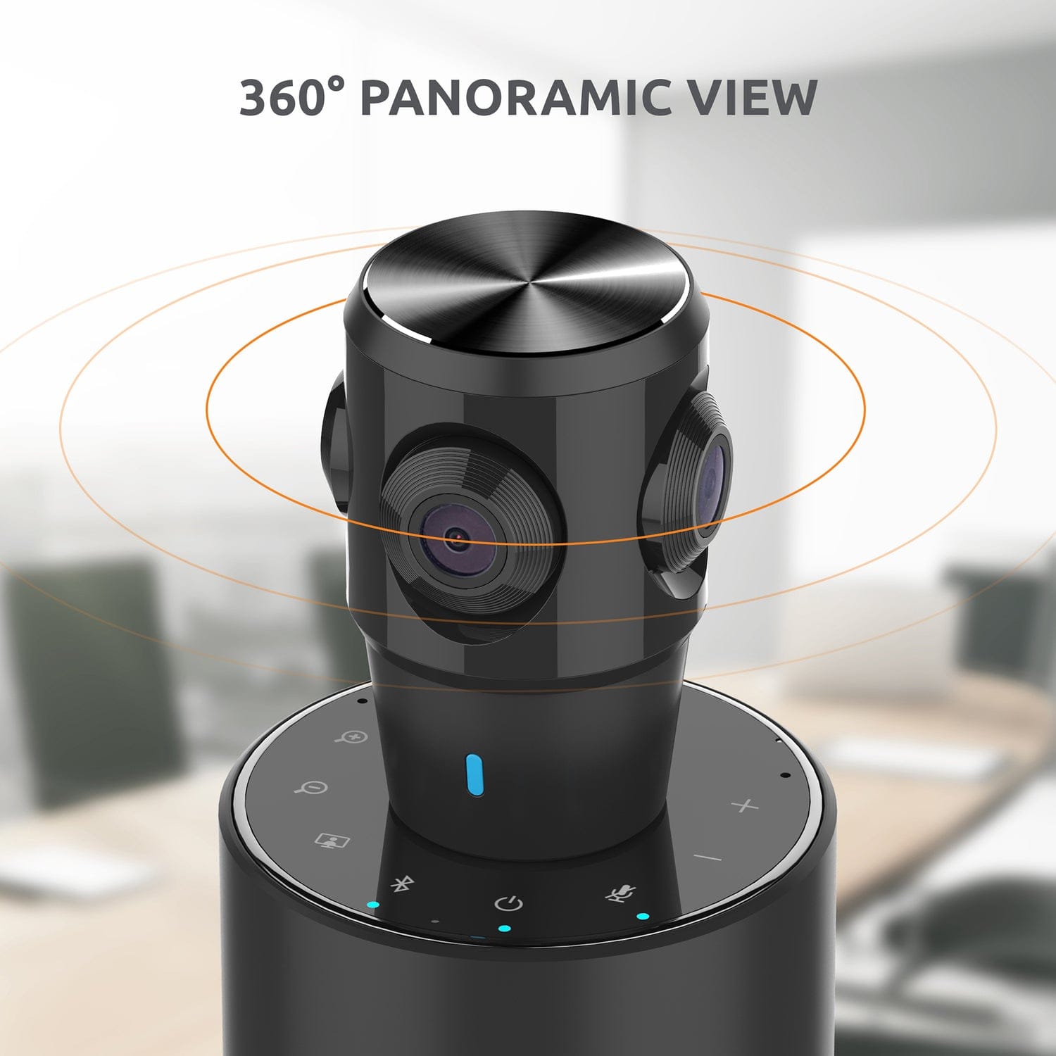 Toucan SC360 Video Conference System 360 with Auto Voice Tracking, Black