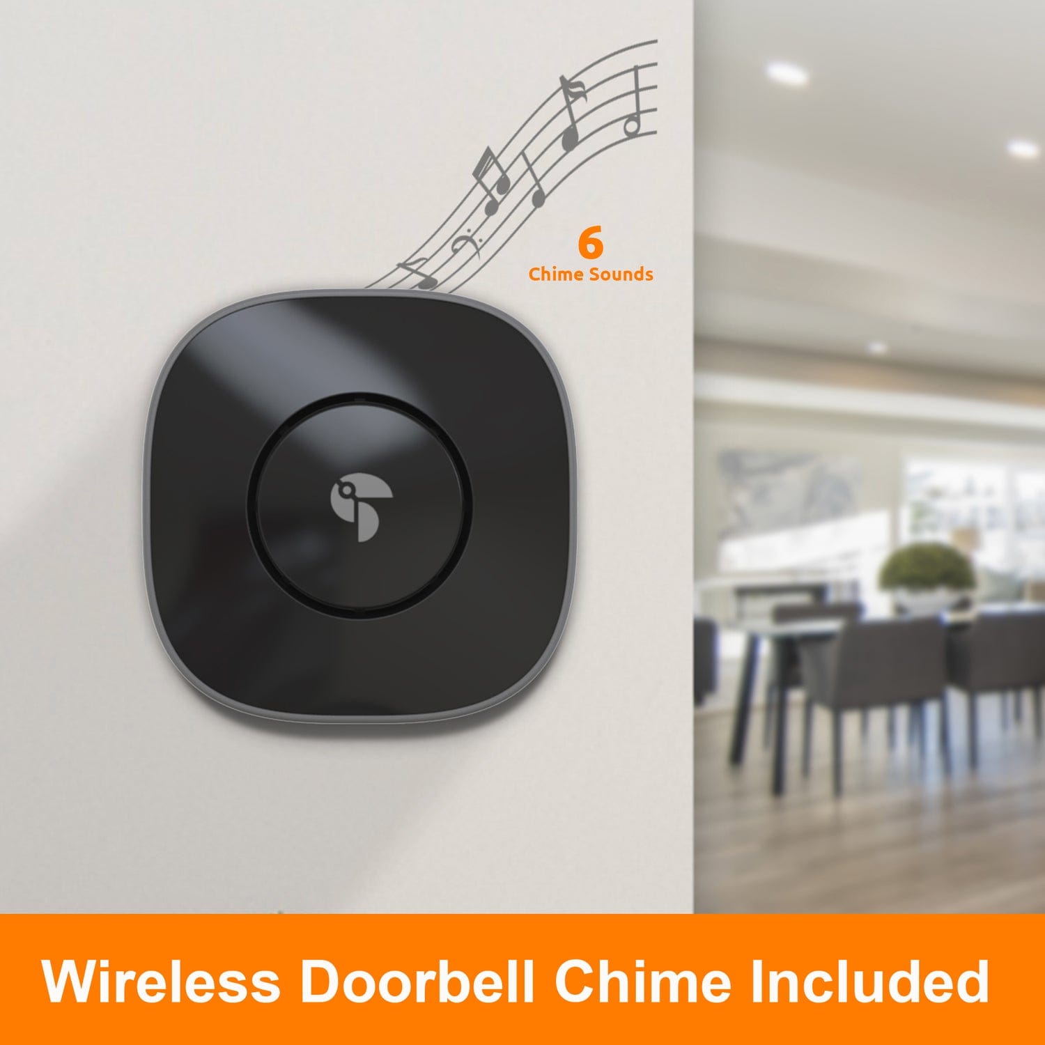 Toucan V3 Wireless 1080p Video Doorbell with Chime – No Monthly Fee Required