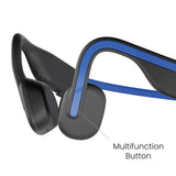 Shokz OpenMove Bone-Conduction Open-Ear Lifestyle Headphones with Microphones, Blue
