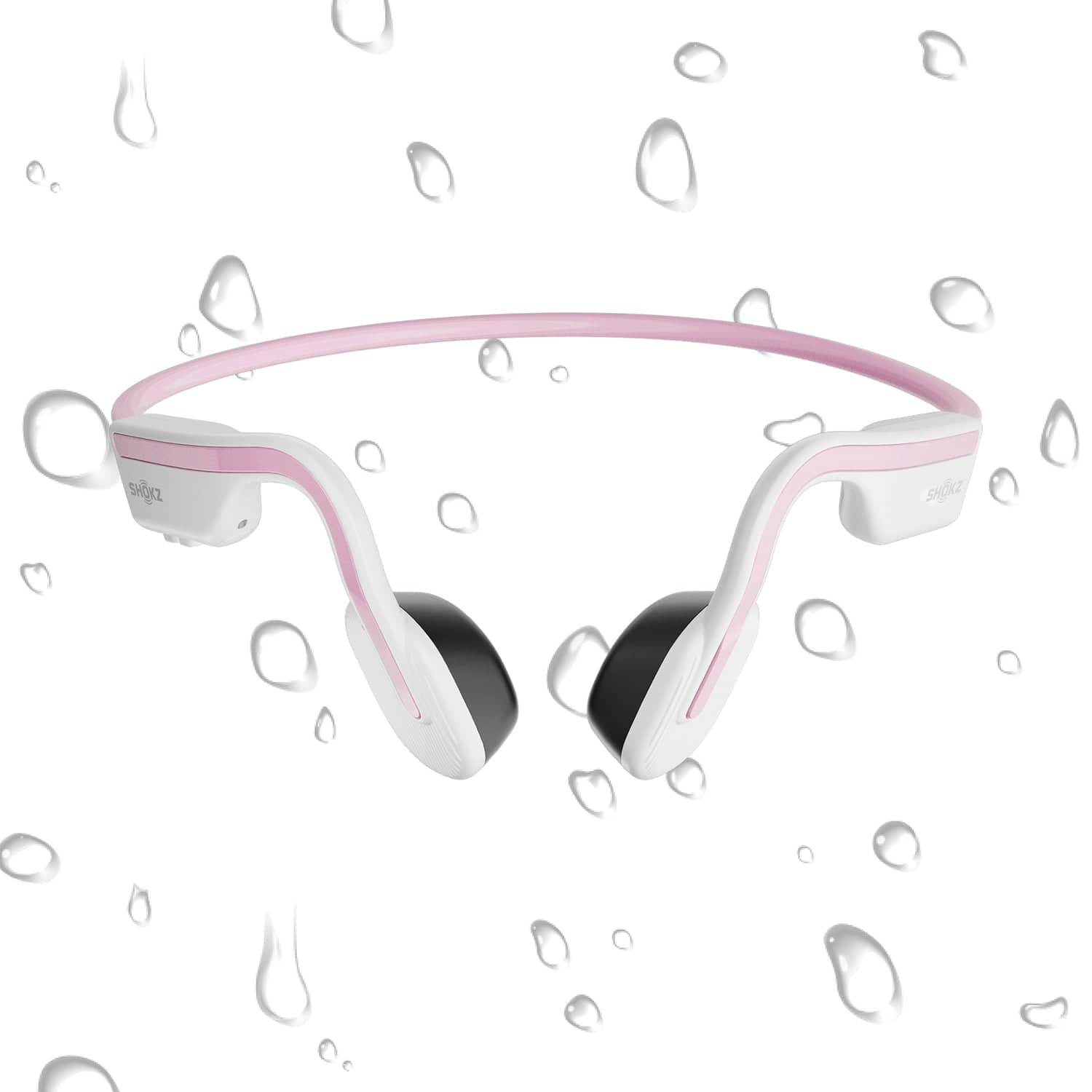 Shokz OpenMove Bone-Conduction Open-Ear Lifestyle Headphones with Microphones, Pink