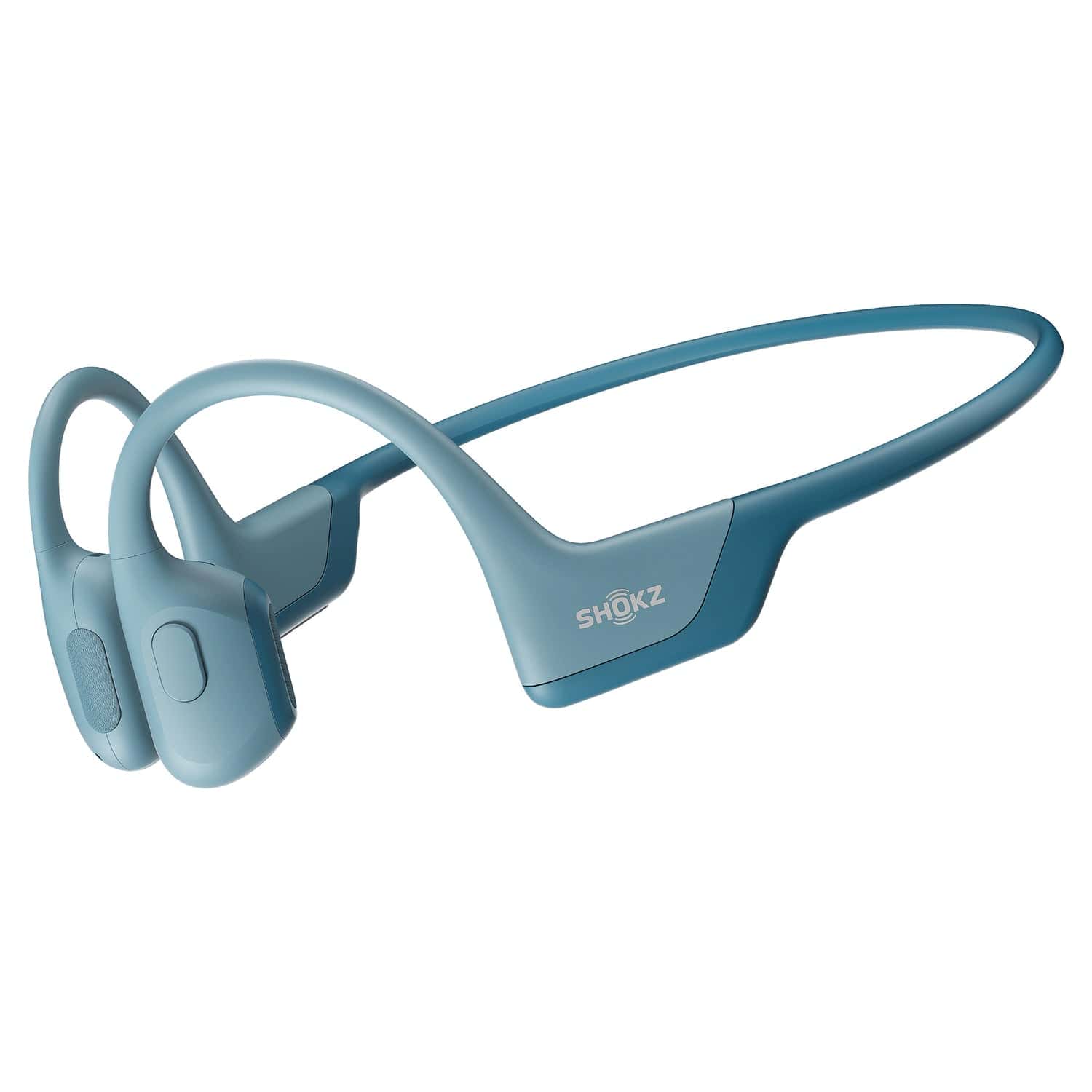 Shokz OpenRun Pro Premium Bone-Conduction Open-Ear Sport Headphones with Microphones, Blue
