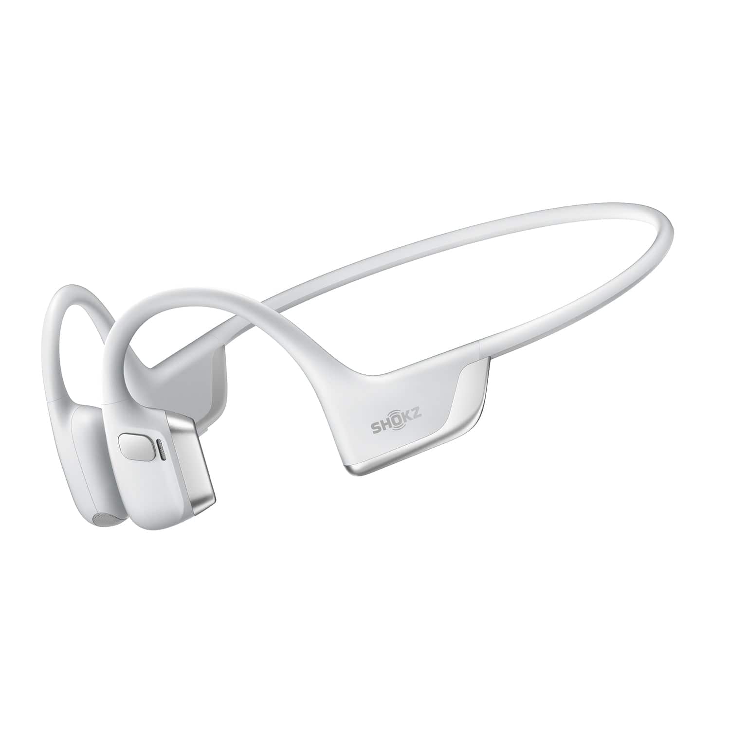 Shokz OpenRun Pro 2 Bone-Conduction Open-Ear Sport Headphones with Microphones, Silver