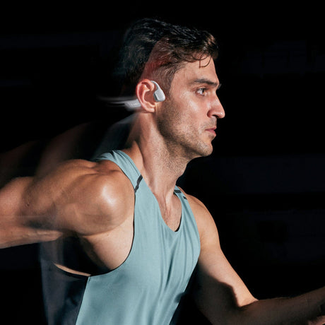 Shokz OpenRun Pro 2 Mini Bone-Conduction Open-Ear Sport Headphones with Microphones, Silver