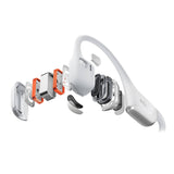 Shokz OpenRun Pro 2 Mini Bone-Conduction Open-Ear Sport Headphones with Microphones, Silver