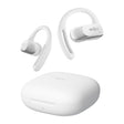Shokz OpenFit Air TWS Bluetooth Open-Ear Earbuds with Mics, Earhooks, and Charging Case, Clear Voice, up to 28 Hours Play Time, IP54, White