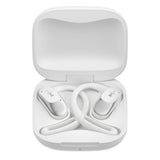 Shokz OpenFit Air TWS Bluetooth Open-Ear Earbuds with Mics, Earhooks, and Charging Case, Clear Voice, up to 28 Hours Play Time, IP54, White