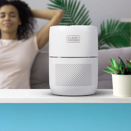 Black+Decker HEPA Tabletop Air Purifier with 3-Stage Filtration System, BAPT02
