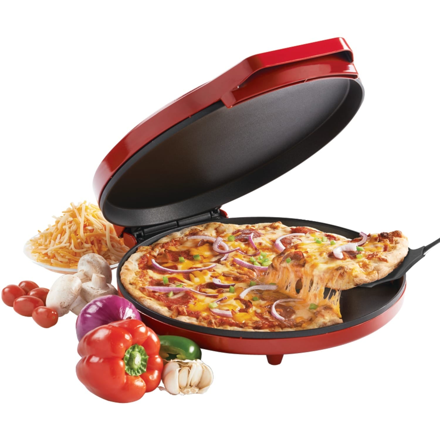Betty Crocker 12-In. Pizza Maker, Red