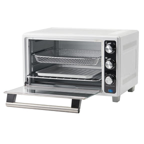 Betty Crocker 0.77-Cu. Ft. 1500-Watt Air Fryer Convection Toaster Oven with 7 Functions, BC-4637, White