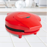 Betty Crocker 8-In. Indoor Electric Travel Nonstick Pizza Maker Plus with Insulated Travel Bag, Red
