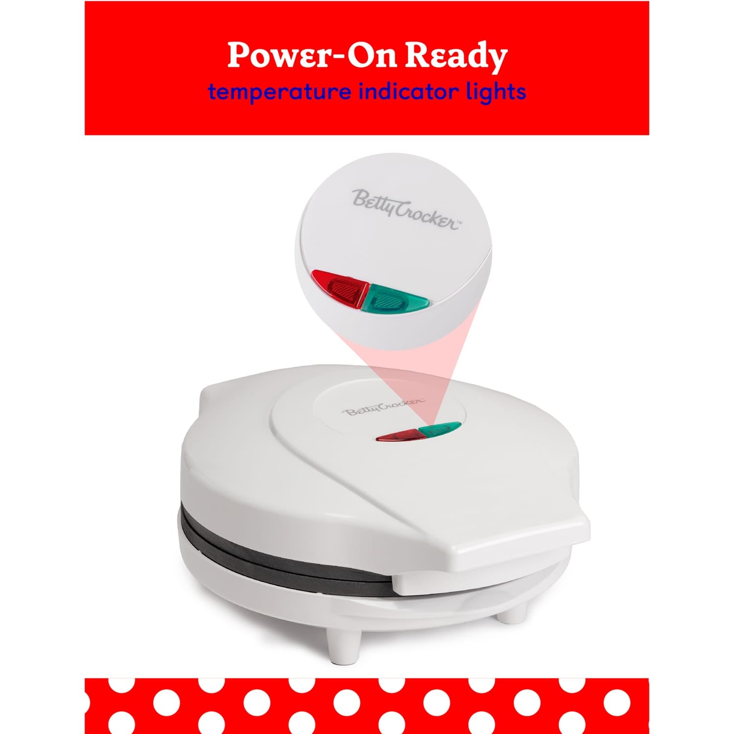 Betty Crocker 8-In. Indoor Electric Travel Nonstick Pizza Maker Plus with Insulated Travel Bag, White