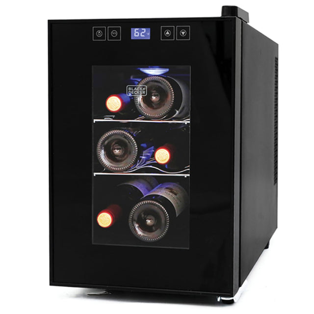 Black+Decker Wine Cellar with LED Display, 6 Bottle