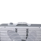 Black+Decker BFB20SW 20-In. 3-Speed Portable Box Fan with Carrying Handle and Recessed Cord Storage, White