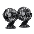 Black+Decker BFDC42PK 4-In. 3-Speed Portable USB-Powered Convertible Clip Fan, Black, 2 Count