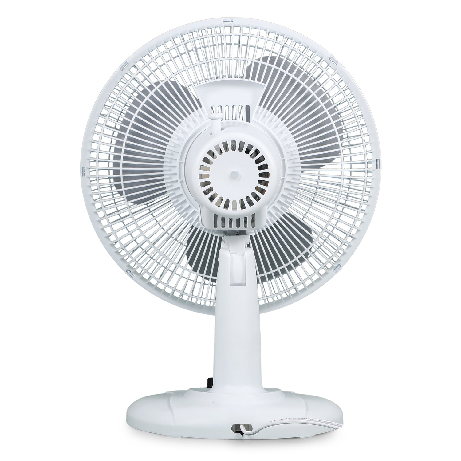 Black+Decker BFDT12SW 12-In. 3-Speed Oscillating Portable Table Fan, White