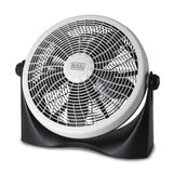 Black+Decker BFF16B 16-In. 3-Speed Portable Floor Fan with Adjustable Tilt, Black