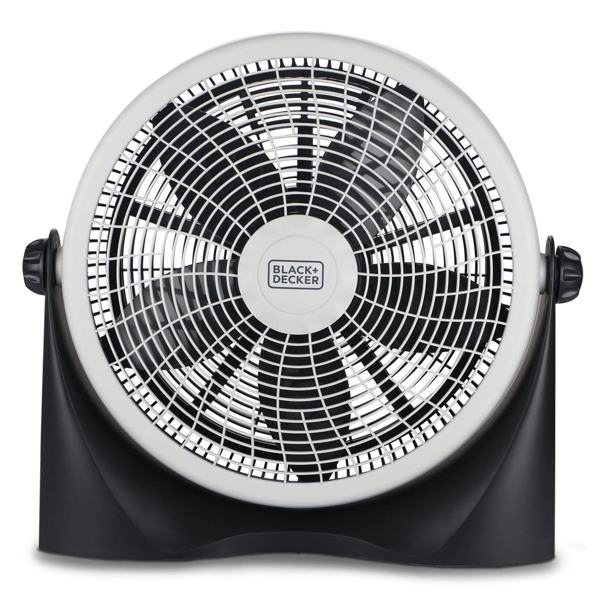 Black+Decker BFF16B 16-In. 3-Speed Portable Floor Fan with Adjustable Tilt, Black