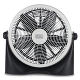 Black+Decker BFF16B 16-In. 3-Speed Portable Floor Fan with Adjustable Tilt, Black