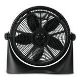 Black+Decker BFF16B 16-In. 3-Speed Portable Floor Fan with Adjustable Tilt, Black