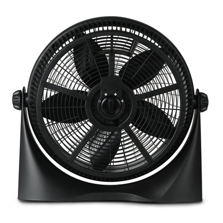 Black+Decker BFF16B 16-In. 3-Speed Portable Floor Fan with Adjustable Tilt, Black