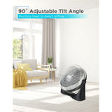 Black+Decker BFF16B 16-In. 3-Speed Portable Floor Fan with Adjustable Tilt, Black