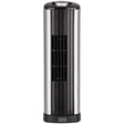 Black+Decker 14-In. 2-Speed Portable Mini Oscillating Tower Fan, Black and Silver, BFT114