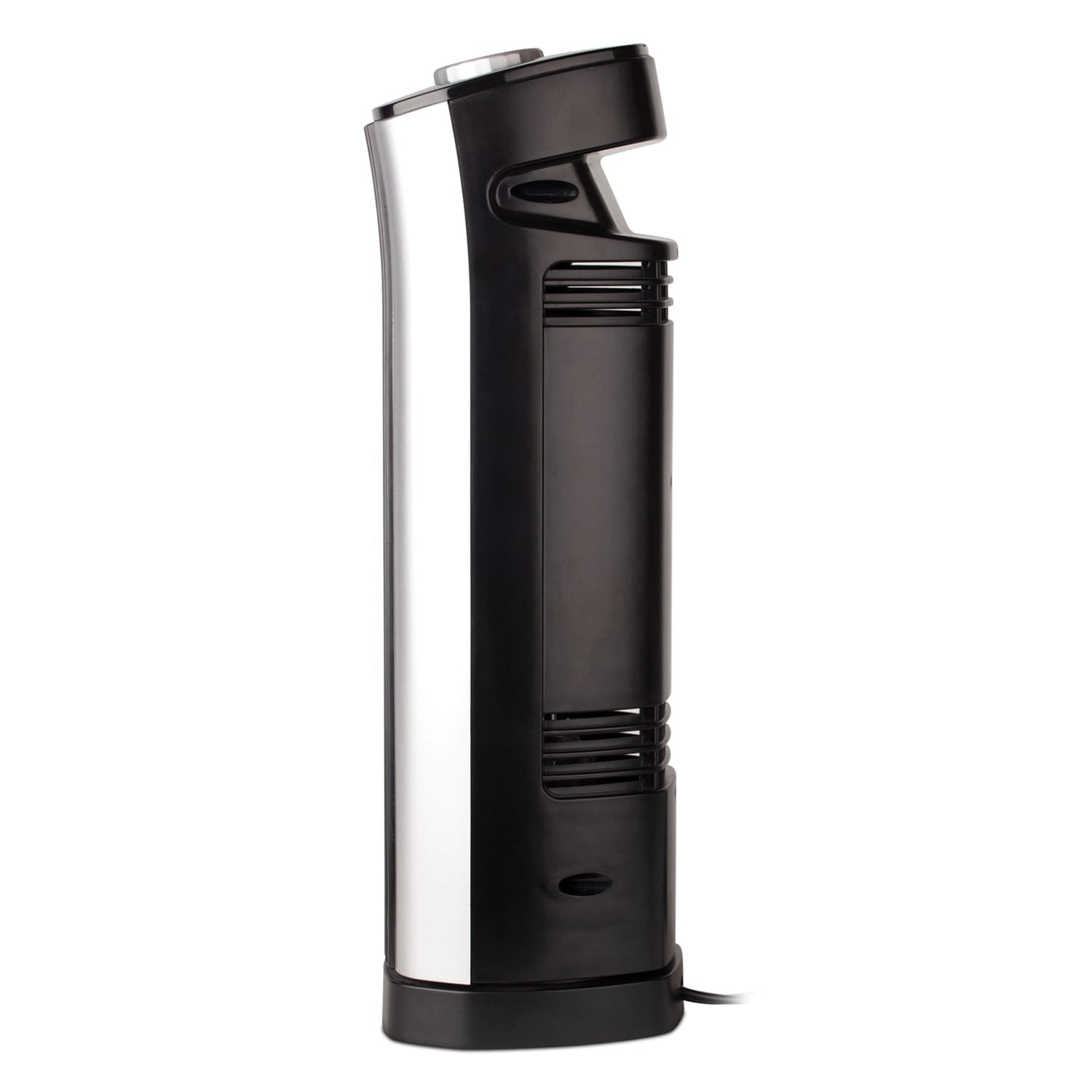 Black+Decker 14-In. 2-Speed Portable Mini Oscillating Tower Fan, Black and Silver, BFT114