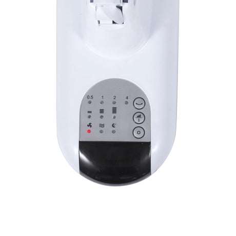 Black+Decker BFWL16R 16-In. 3-Speed Oscillating Wall Fan with Remote, White