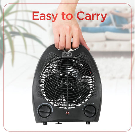 Black+Decker 1500-Watt-Max Personal Desktop Heater with Fan Setting, Black