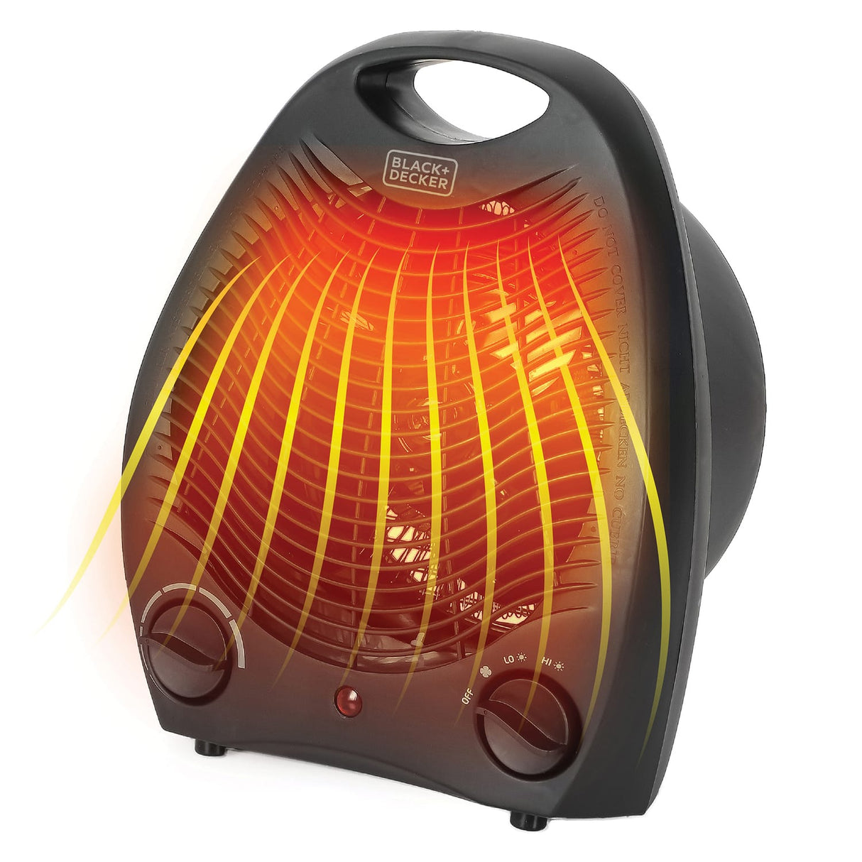 Black+Decker 1500-Watt-Max Personal Desktop Heater with Fan Setting, Black
