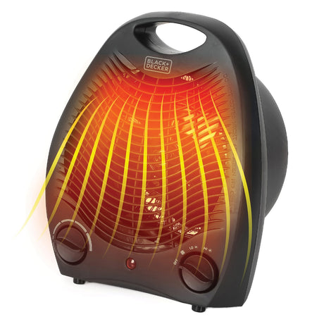 Black+Decker 1500-Watt-Max Personal Desktop Heater with Fan Setting, Black