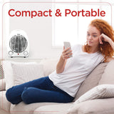 Black+Decker 1500-Watt-Max Personal Desktop Heater with Fan Setting, White