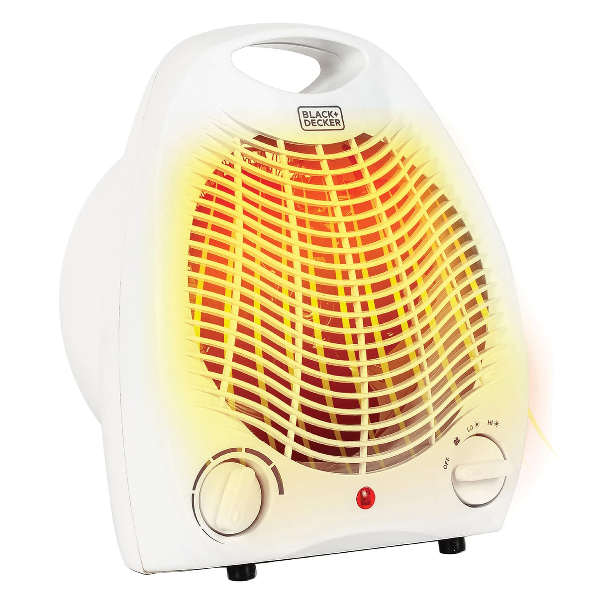 Black+Decker 1500-Watt-Max Personal Desktop Heater with Fan Setting, White