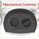 Black+Decker 1500-Watt-Max Desktop Ceramic Heater with Fan Setting, Black