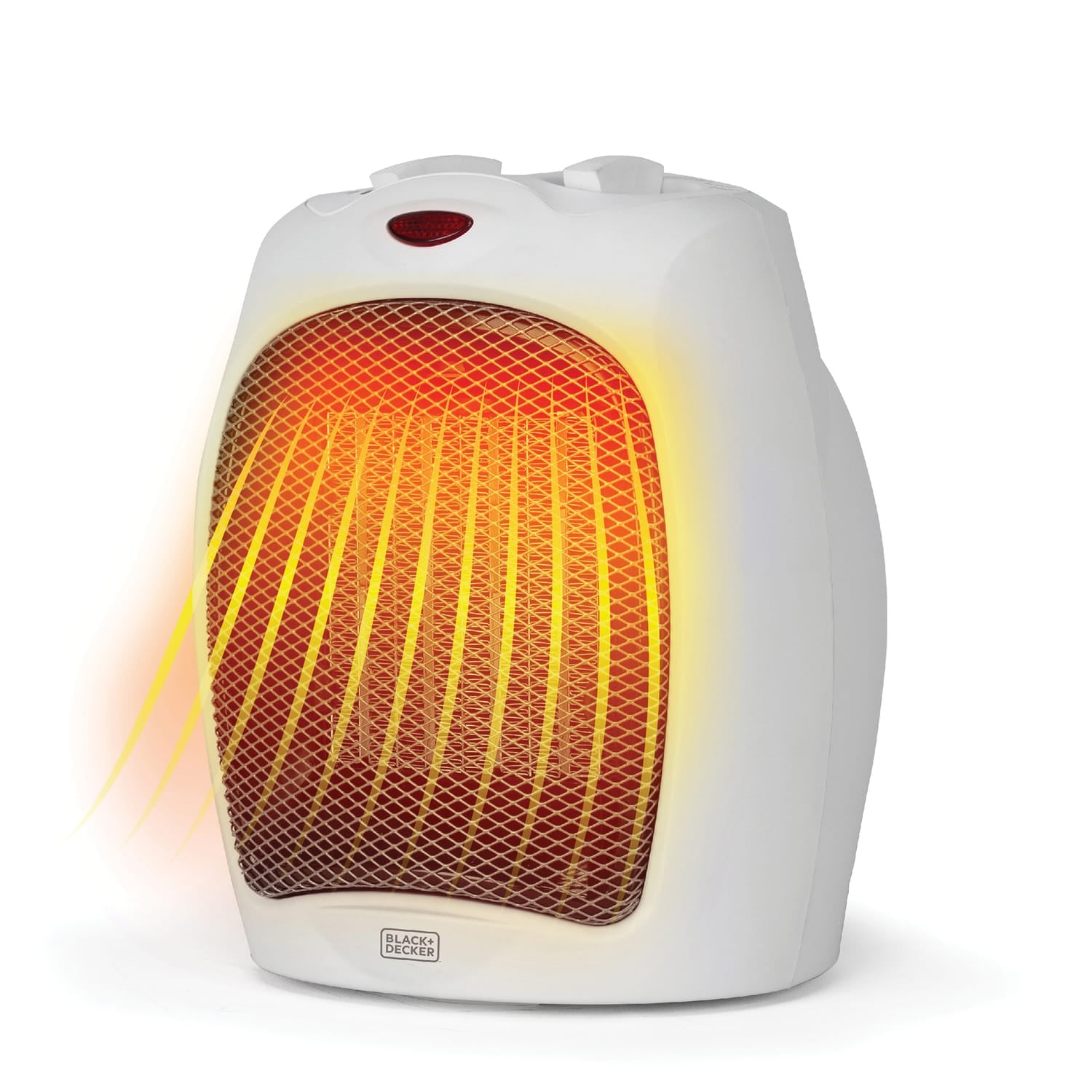 Black+Decker 1500-Watt-Max Desktop Ceramic Heater with Fan Setting, White