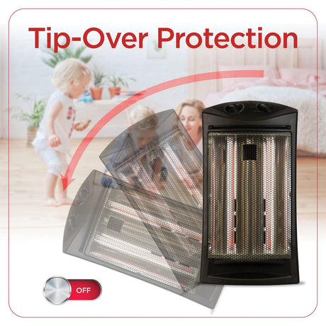 Black+Decker 1500-Watt-Max Infrared Quartz Tower Heater