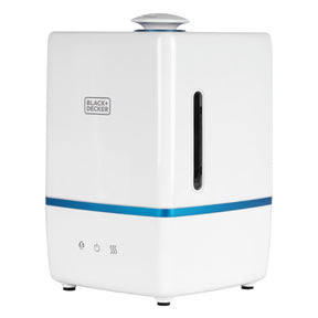 Black+Decker 1.32-Gallon Top-Fill Ultrasonic Humidifier with Warm and Cool Mist, Negative Ions, Aromatherapy Compartment, up to 28 Hours Run Time