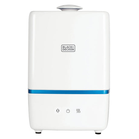 Black+Decker 1.32-Gallon Top-Fill Ultrasonic Humidifier with Warm and Cool Mist, Negative Ions, Aromatherapy Compartment, up to 28 Hours Run Time