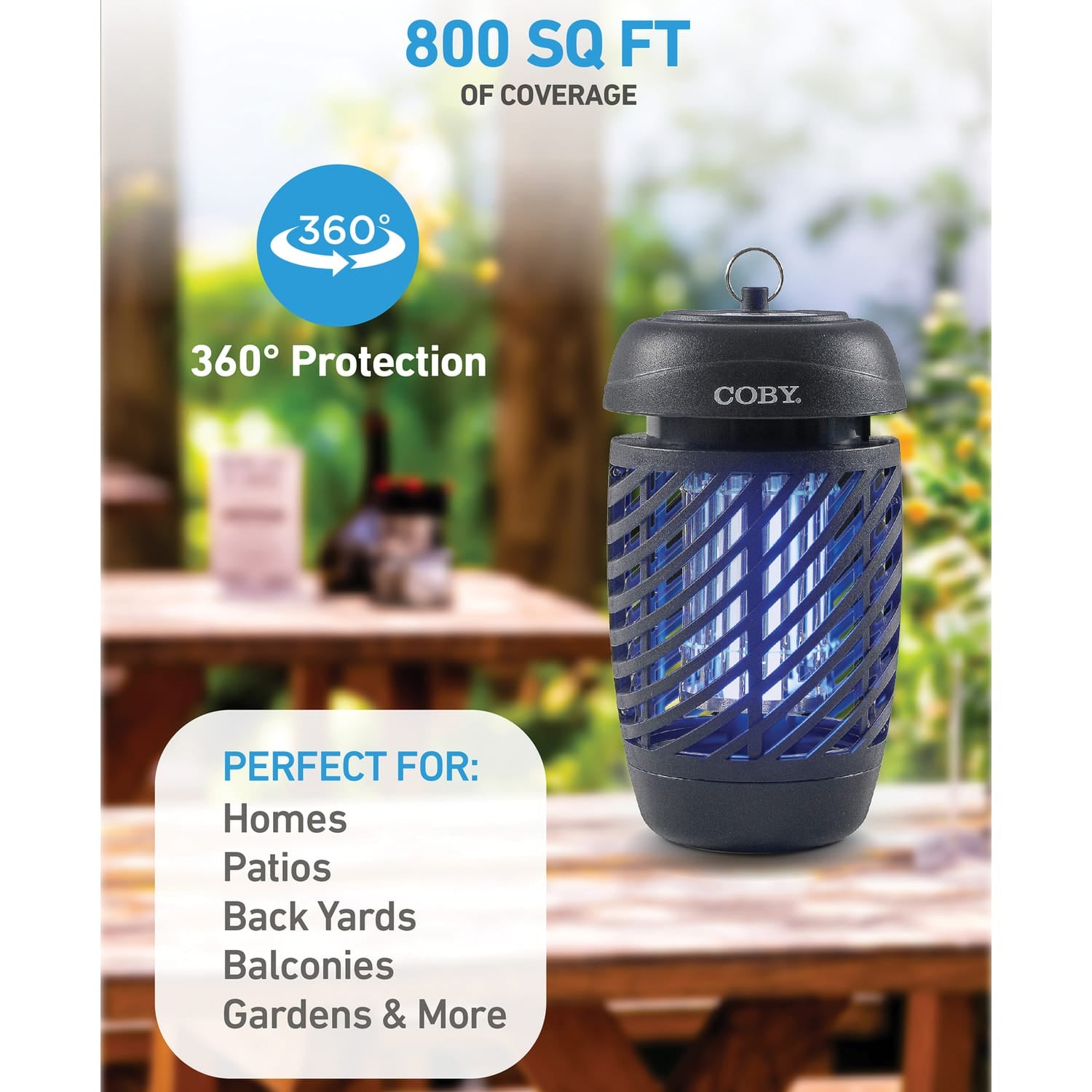 Coby Indoor/Outdoor 10-Watt Hanging Bug Zapper, CBZ1J6