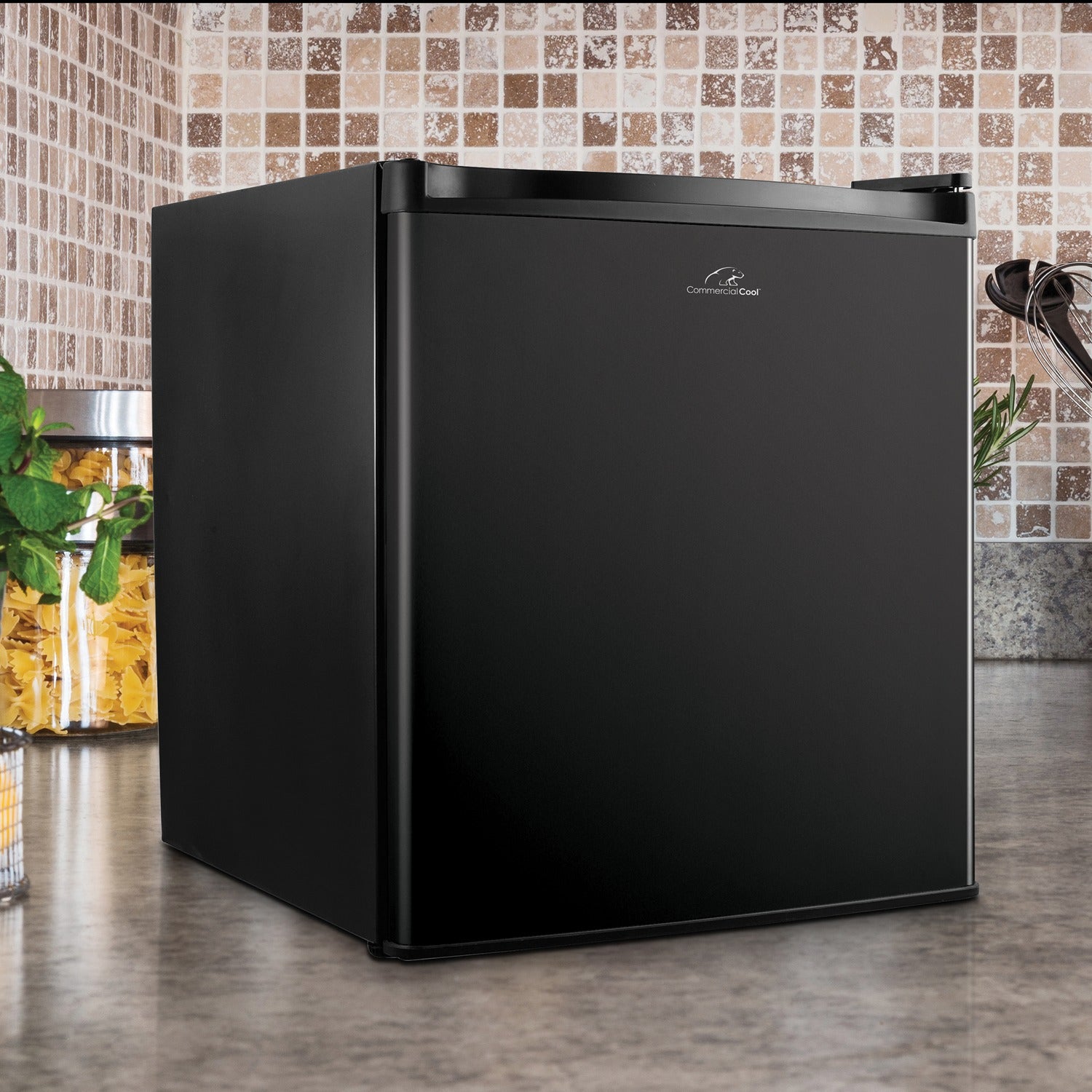 Commercial Cool Compact Refrigerator/Freezer, 1.6 cu. Ft., Black