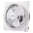 Black+Decker 9-In. 3-Speed Portable Frameless Tabletop Box Fan, BFB09, White