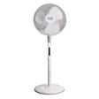 Black+Decker 16-In. 3-Speed Oscillating Stand Fan with Remote, White, BFSR16