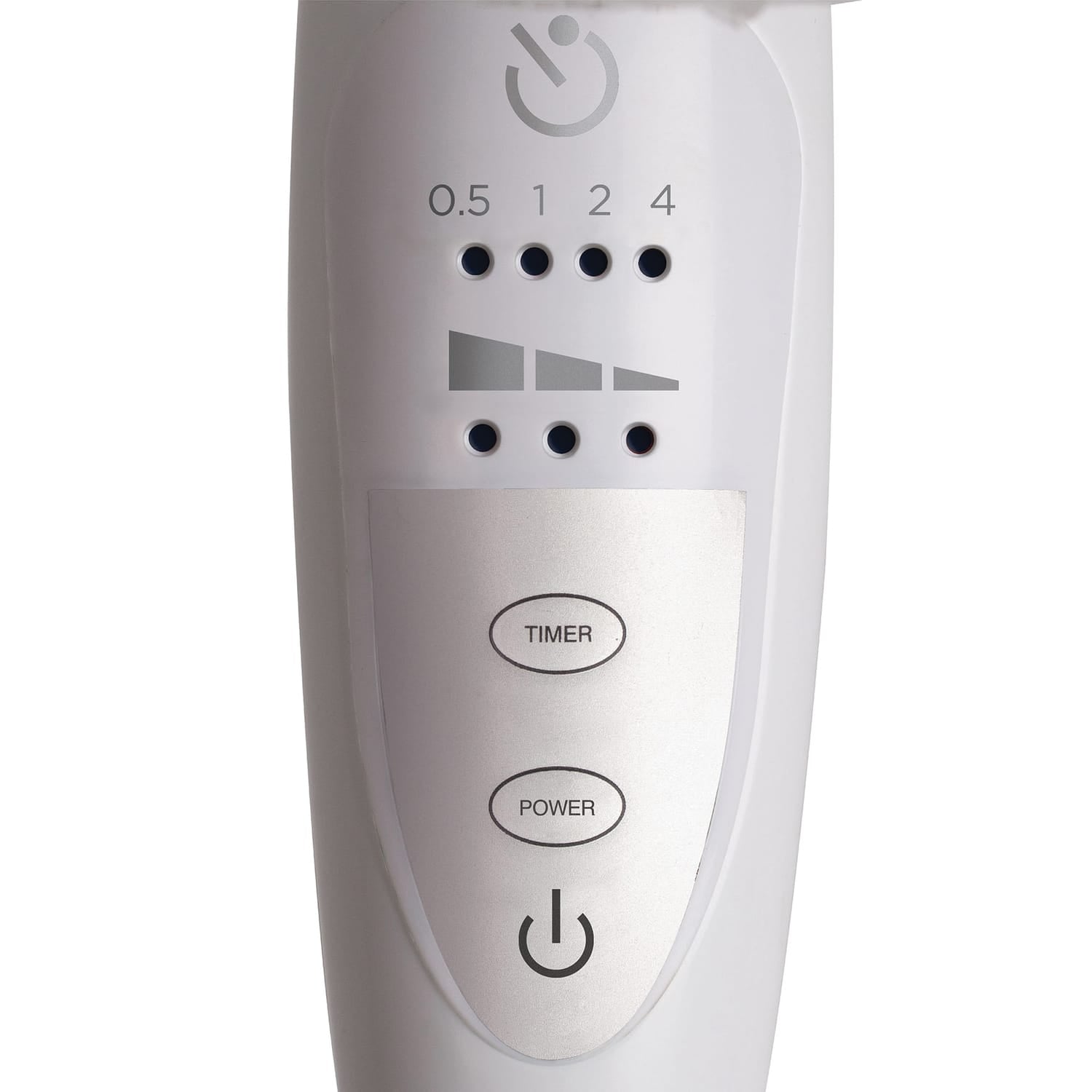 Black+Decker 16-In. 3-Speed Oscillating Stand Fan with Remote, White, BFSR16