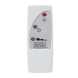 Black+Decker 18-In. 3-Speed Oscillating Stand Fan with Remote, BFSR18, White